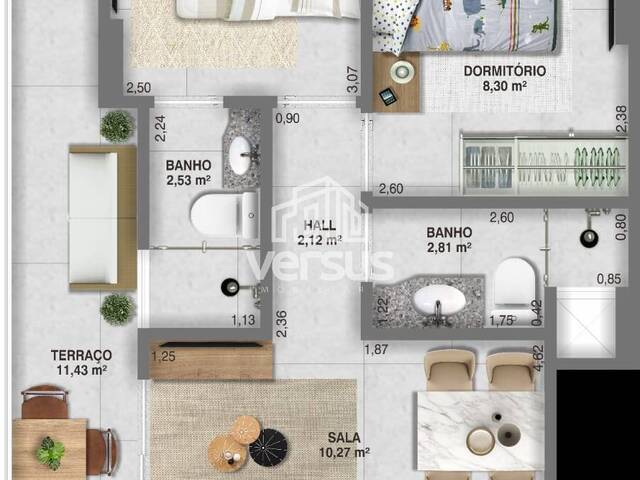 #316 - Apartamento para Venda em Praia Grande - SP - 2