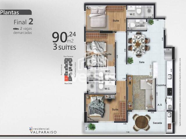 #325 - Apartamento para Venda em Praia Grande - SP - 3