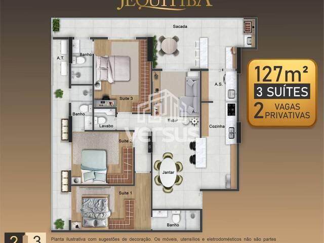 #327 - Apartamento para Venda em Praia Grande - SP - 3
