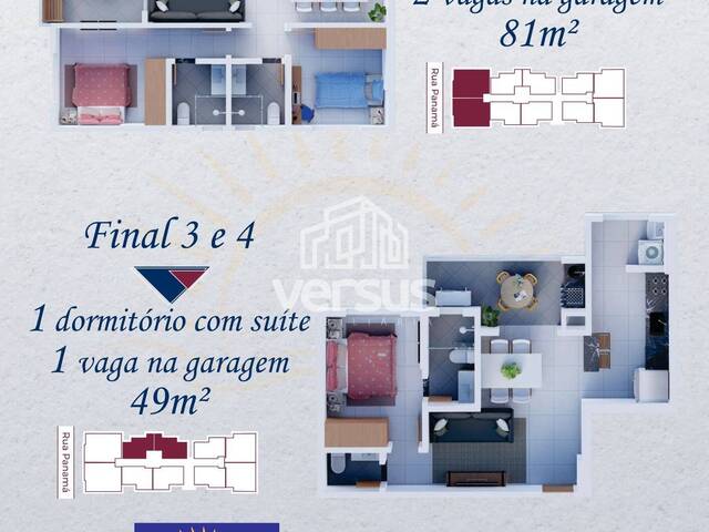 #333 - Apartamento para Venda em Praia Grande - SP - 2
